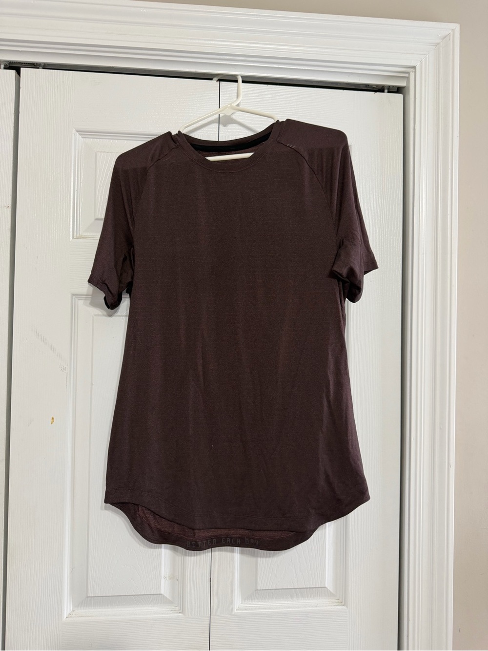 lululemon athletica Short-Sleeve Active Tee in Dark Plum